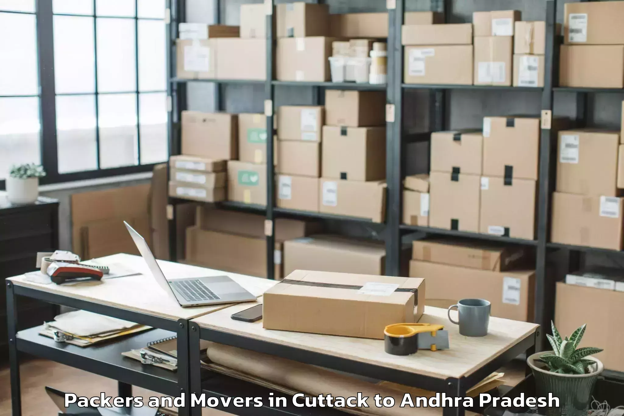 Easy Cuttack to Gollapalle Packers And Movers Booking